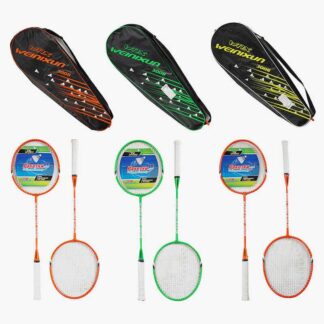 Бадмінтон C 70210 "TK Sport", 3 кольори, 2 ракетки, металевий каркас, в чохлі, ВИДАЄТЬСЯ ТІЛЬКИ М...