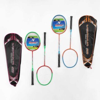 Бадмінтон C 70212 "TK Sport", 2 кольори, 2 ракетки, металевий каркас, в чохлі