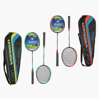 Бадмінтон C 70215 "TK Sport", 2 кольори, 2 ракетки, металевий каркас, в чохлі