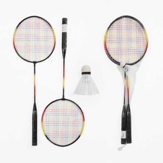 Бадмінтон D 40112 2 ракетки, 1 воланчик, металевий каркас, у сітці