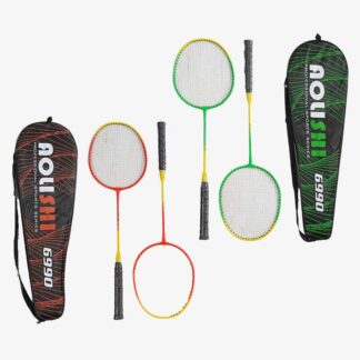 Бадмінтон D 40126 2 кольори, 2 ракетки, металевий каркас, в чохлі