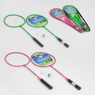 Бадмінтон С 55210 "TK Sport", 2 кольори, 2 ракетки та воланчик, у чохлі