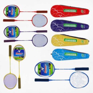 Бадмінтон С 64761 "TK Sport", 4 кольори, 2 ракетки, в чохлі, ВИДАЄТЬСЯ ТІЛЬКИ МІКС ВИДІВ