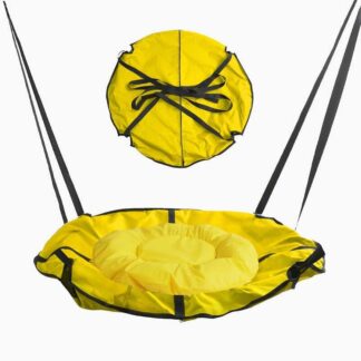 Гр Гойдалка-гамак, колір жовтий GL 270895 D подушки = 60 см, подушка з водонепроникного 120-150кг...