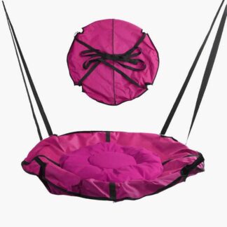 Гр Гойдалка-гамак, колір малиновий GL 270895 D подушки = 60 см, под. з водонепрон. матері., ремін...