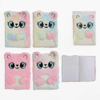 Блокнот М 18138 15 х 21 см, хутряна обкладинка, у лінійку, у пакеті, ВИДАЄТЬСЯ МІКС ВИДІВ