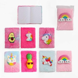 Блокнот М 18139 ароматизований сквіш, 15 х 21 см, хутряна обкладинка, у лінійку, у пакеті, ВИДАЄТ...