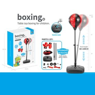 Боксерський набір JB 1006 B надувна груша, рукавички, , регульована висота: 80 -100 см, в коробці