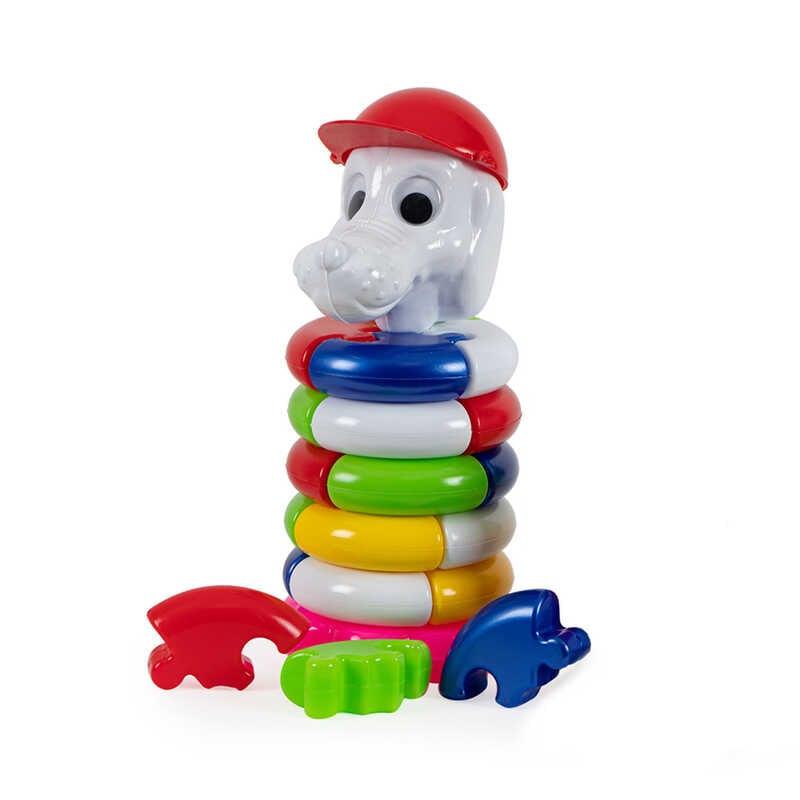 Гр "Піраміда Пазл " 1801 "BAMSIC" 2 кольори, 5 кілець, 20 пазлових елементів