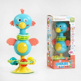 Брязкальце "Цікаве пташенятко" 45712 "TK Group", ОЗВУЧУВАННЯ УКРАЇНСЬКОЮ МОВОЮ, пташка, присоска,...