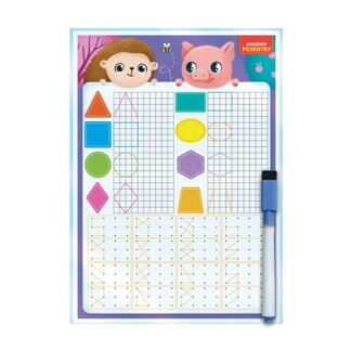 Гр Гра настільна "Дошка-тренажер. Фігури та форми" укр. - VT5010-27 "Vladi Toys"