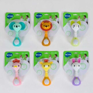 Брязкальце 3134 "Hola" мелодії, звуки, підсвічування, 6 видів, на листі, ВИДАЄТЬСЯ ТІЛЬКИ МІКС ВИДІВ