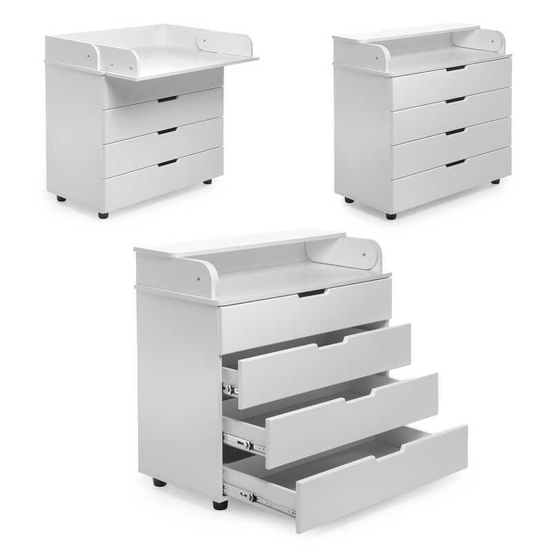 Гр Комод-пеленатор МДФ 900 колір - білий DSK-M901