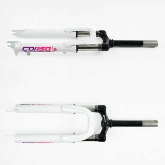 Вилка велосиедна амортизаційна 24693 "PRIMARY" матеріал сталь, 38мм, без перемикача