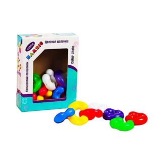 Гр Іграшка дитяча "Кольоровий ланцюжок №1" 114/16 "BAMSIC", 14 елементів, у коробці