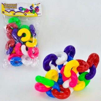 Гр Іграшка дитяча "Кольоровий ланцюжок №3" 114/18 21 шт. пакет, "BAMSIC"