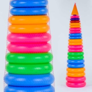 Гр Іграшка дитяча "Піраміда №5" 019/2 24 кільця "BAMSIC"