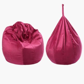 Гр Крісло-мішок "Груша" 36867 колір бордовий чохол — меблевий велюр, наповнювач — пінопластові ку...
