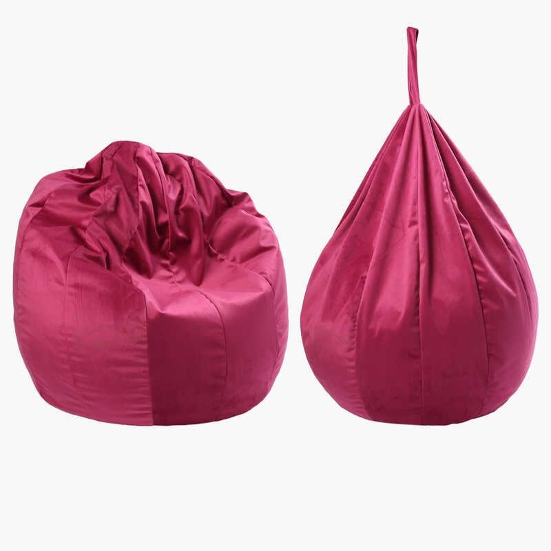 Гр Крісло-мішок "Груша" 36867 колір бордовий чохол — меблевий велюр, наповнювач — пінопластові ку...