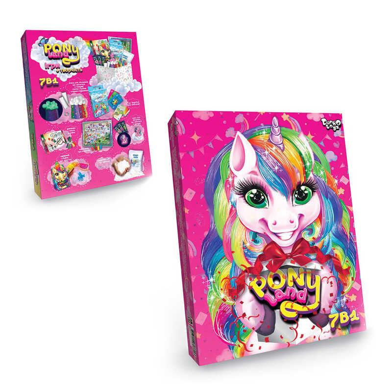 Гр Креативна творчість "Pony land 7в1" PL-01-01U УКР. "Danko Toys"
