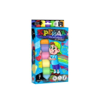 Гр Крейда для малювання MEL-01-05U УКР. "Danko Toys", d-2,5 см, 7 штук, кольорова