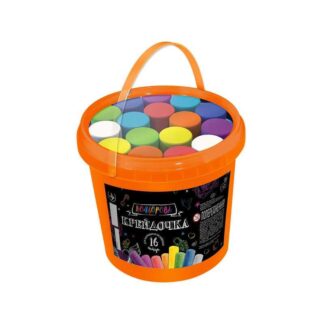 Гр Крейда кольорова серії "Крейдочка" відро 16 шт. KRD-01-01U "Danko Toys"