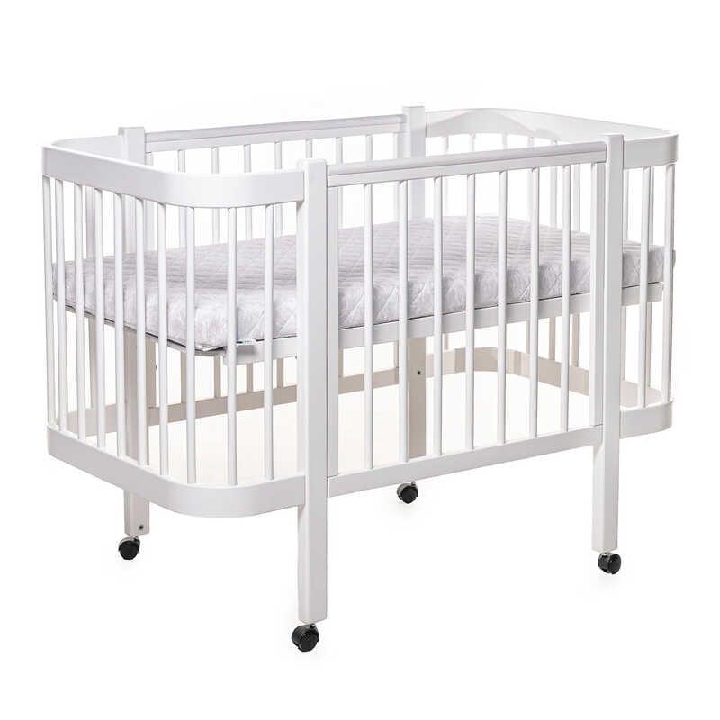 Гр Ліжечко БУК "Світанок" колір - білий, без шухляди DS-9013 маятниковий механізм