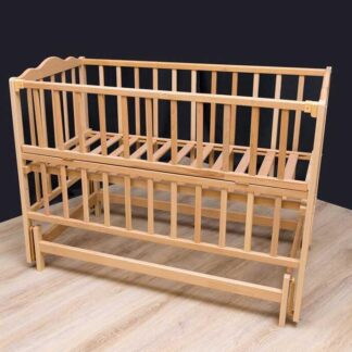 Гр Ліжечко дитяче "Анастасія-2" шарнір-підшипник з відкидною боковиною, бук