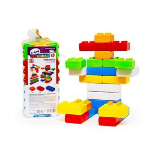 Гр Набір дитячий "Конструктор BAMSIC Цеглинки №1" 115/19 "BAMSIC" 24 деталі, в пакеті