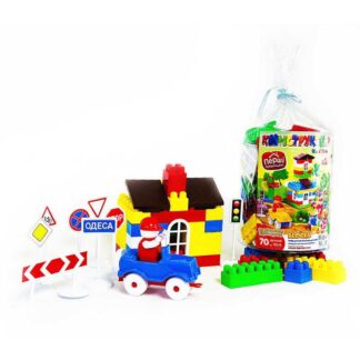 Гр Набор детский "Конструктор BAMSIC No1" 115/8 (20) "BAMSIC" 70 деталей,, в пакете