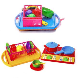 Ор Набор детский "Посуда No 7 "Юная хозяйка" No7 (18-эл) арт 048/7 (6) "BAMSIC"