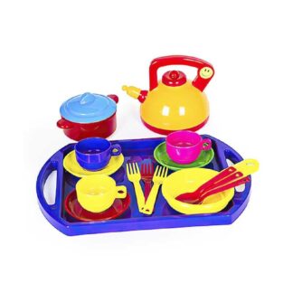 Ор Набор детский "Посуда No 8 "Юная хозяйка" No8 (17-эл) арт 048/8 (8) "BAMSIC"