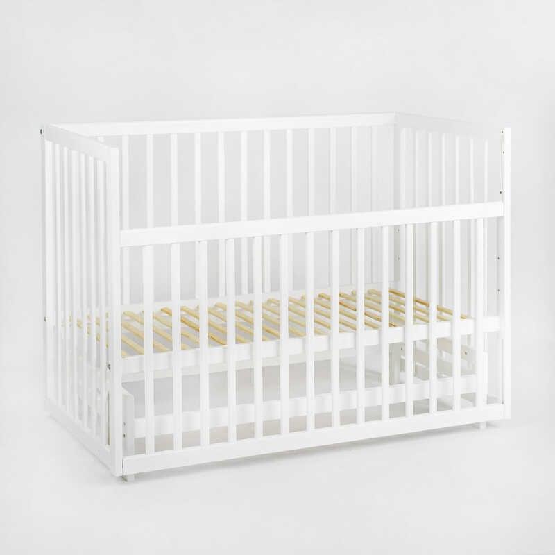 Гр Ліжечко дитяче "Софія-2" - шарнір-підшипник з опускною боковиною, біла палочка