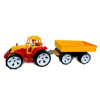 Ар Трактор BAMS - прицеп цветной 007/9 (4) "BAMSIC" 2 цвета, в сетке