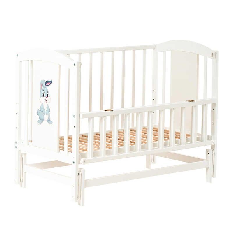 Гр Ліжечко дитяче ЛІЛІ-2 "Зайчик" шарнір-підшипник з відкидною боковиною,