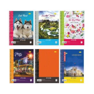 Гр Блокнот Б-Л4-40 А4, 40арк, лаковка, пружина збоку "Апельсин" ВИДАЄТЬСЯ МІКС ВИДІВ