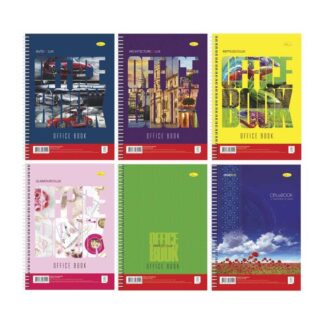 Гр Блокнот Б-Л4-80 А4, 80арк, лаковка, пружина збоку "Апельсин" ВИДАЄТЬСЯ МІКС ВИДІВ