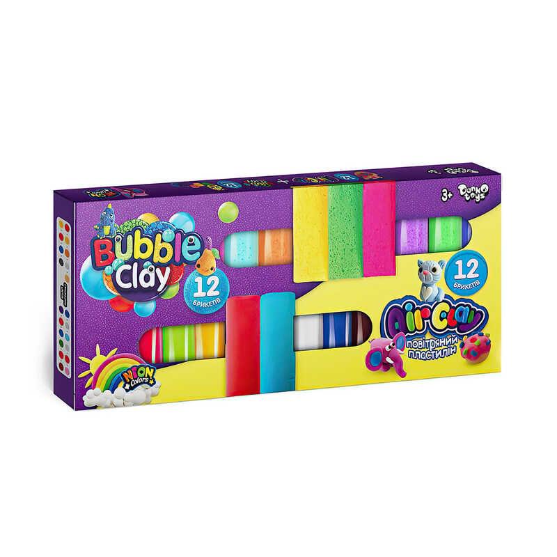 Гр Набір для ліплення "Air clay + bubble clay" ARBB-02-01U УКР. "Danko Toys"