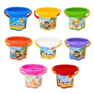 Гр Відро для піску "Квіточка" 39628 "Tigres" 9 кольорів, обьем1.5 л, в сітці