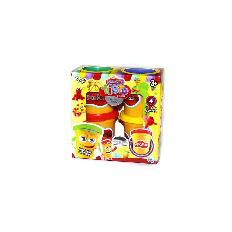 Гр Набір креативної творчості "Тісто для ліпки "Master Do" TMDB-01-03U 4 банки*50 г. "Danko Toys"