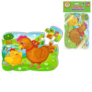 Гр Пазли на магніті А5 "Курочка та курча" - VT3205-78 "Vladi Toys"