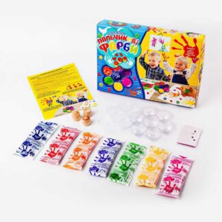 Гр Пальчикові фарби "Моя перша творчість" PK-01-02 7 кольорів укр. "Danko Toys"