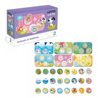 Гр Лото "Тварини та їх середовище існування" 300196 "Dodo", 6 карток, 24 фішки
