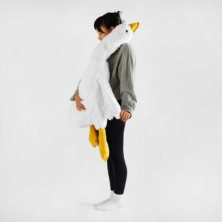 Гр М`яка іграшка "Гусак-обіймак" 31933 розмір 1,3м, колір білий, наповнювач холофайбер