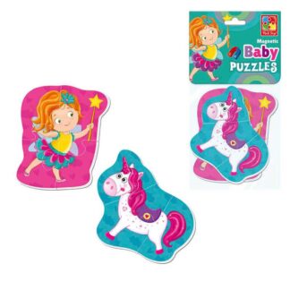 Гр Магнітні бебі пазли "Малюк зможе. Фея та єдиноріг" VT3208-30 "Vladi Toys"
