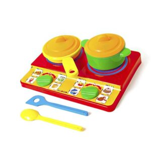 Гр Плита в сітці 048/15 "BAMSIC" з посудом