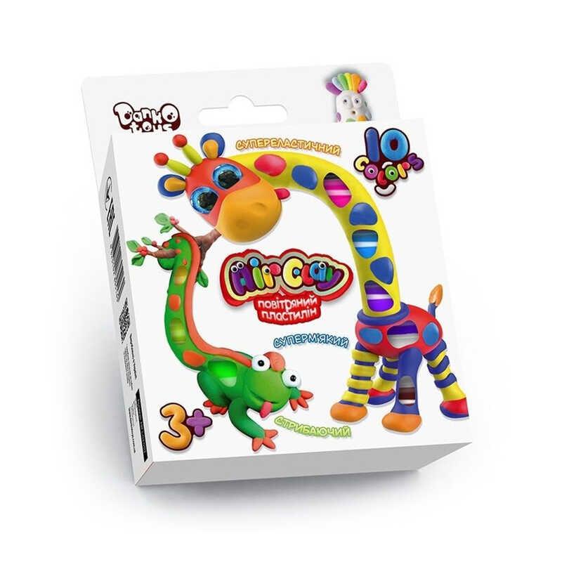 Гр Повітряний пластилін "Air Clay" ARCL-03-01U 10 кольорів, "Danko toys"