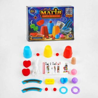 Гр Набор фокусов "Магия" 11554 (24/2) "4FUN Game Club", 48 способов игры, QR-код с видео мастер-классом, в коробке