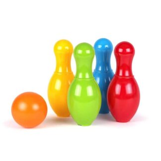 Гр Набор для игры в боулинг 4708 (15) "Technok Toys" 4 кегли, шар, 28см, в сетке