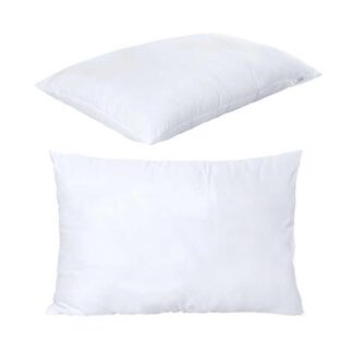 Гр Подушка "White" 40200202 мікрофібра, силіконізоване волокно, блискавка, 50*70см, біла "Homefort"